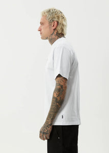 Afends Torched Recycled Retro Fit Tee - White