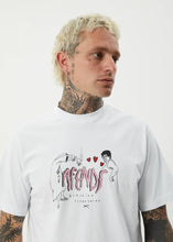 Load image into Gallery viewer, Afends Torched Recycled Retro Fit Tee - White
