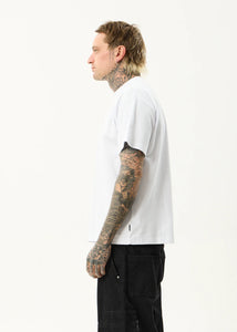 Afends Spinal Boxy Tee - White