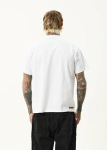 Afends Spinal Boxy Tee - White
