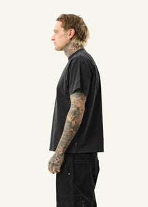 Afends Spinal Boxy Tee - Stone Black