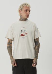 Afends Trayback Boxy Tee - Moonbeam
