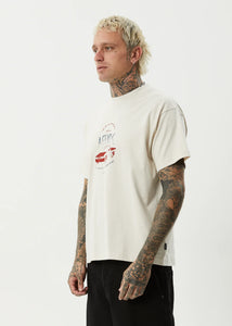 Afends Trayback Boxy Tee - Moonbeam