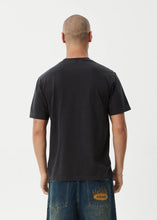 Load image into Gallery viewer, Afends Knock Knock Retro Tee - Stone Black
