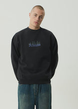 Load image into Gallery viewer, Afends Temporal Heavyweight Crew Neck - Stone Black
