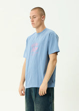 Load image into Gallery viewer, Afends Camp Fire Boxy Tee - Washed Slate Blue
