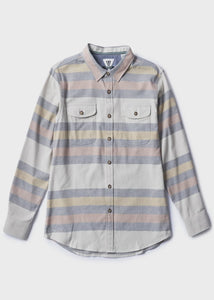 Vissla Central Coast Eco Long Sleeve Flannel Shirt - Bone