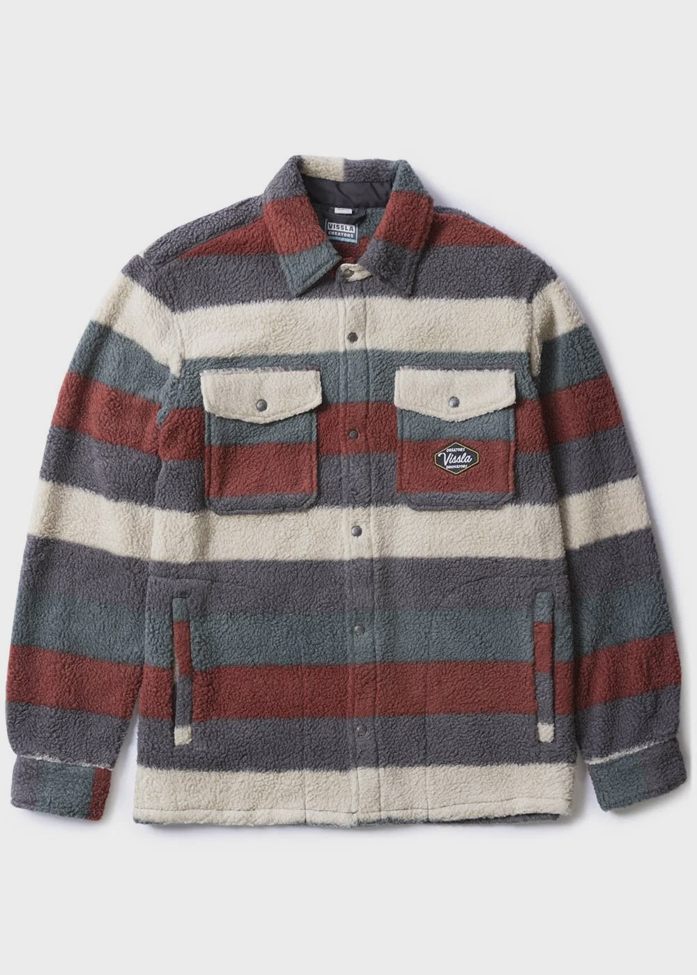 Vissla Peaks Sherpa Eco Woven Shirt - Fired Brick