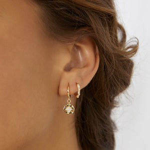 Arms Of Eve Holi Gold Huggie Earrings
