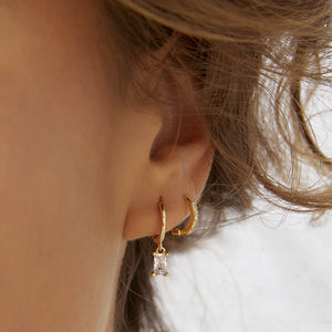 Arms Of Eve Tabitha Huggie Earrings