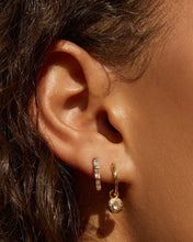 Load image into Gallery viewer, Arms Of Eve Crushed Birthstone Earrings - April Diamond
