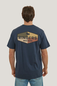 Ringers Western Servo Mens Loose Fit T-Shirt - Navy