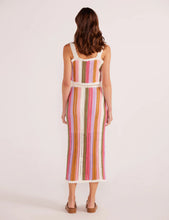 Load image into Gallery viewer, MINKPINK Lito Stripe Crochet Midi Skirt - Multi Stripe
