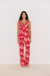 MINKPINK Poppy Pants  - Red-Floral