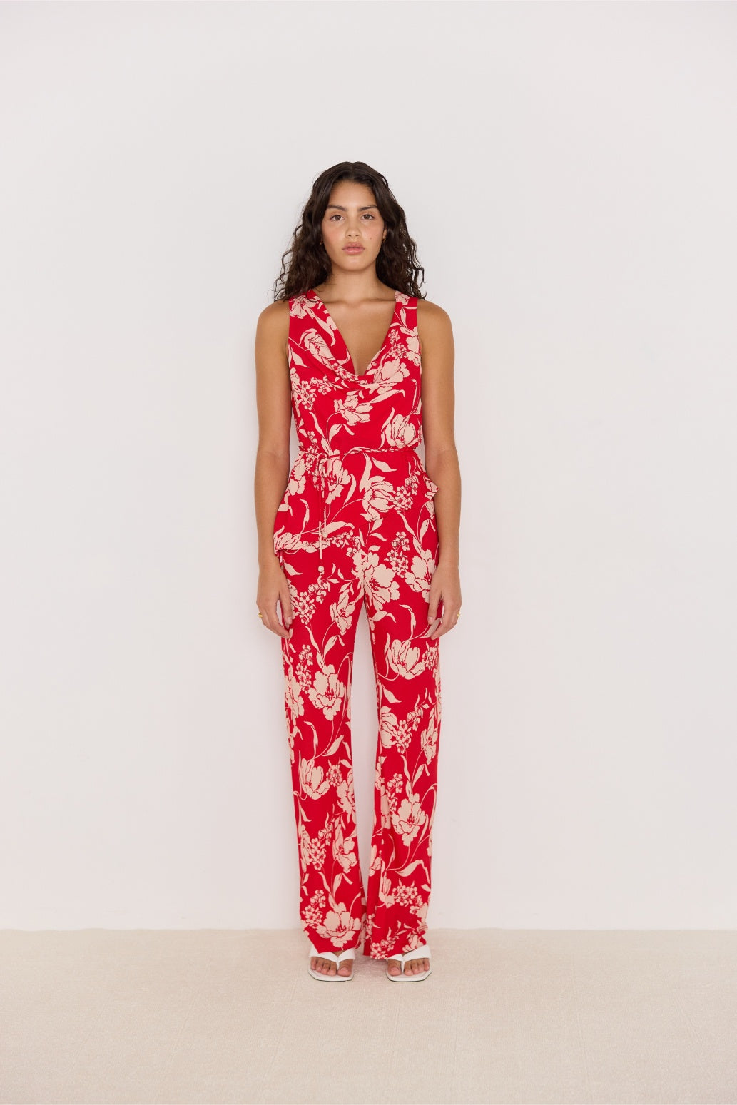 MINKPINK Poppy Pants  - Red-Floral