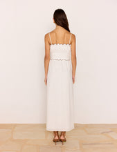 Load image into Gallery viewer, MINKPINK Laurel Scallop Edge Midi Dress - White
