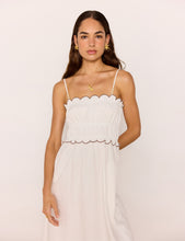 Load image into Gallery viewer, MINKPINK Laurel Scallop Edge Midi Dress - White
