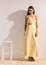 Load image into Gallery viewer, MINKPINK Ciel One Shoulder Maxi Dress - Pale Yellow
