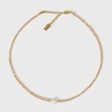 Load image into Gallery viewer, Arms Of Eve Mila Gemstone and Pearl Choker Necklace
