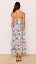 Load image into Gallery viewer, MINKPINK Zina Midi Dress - Blue/Beige Floral

