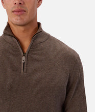 Load image into Gallery viewer, Industrie The New England Zip Neck Knit - Wood M 26
