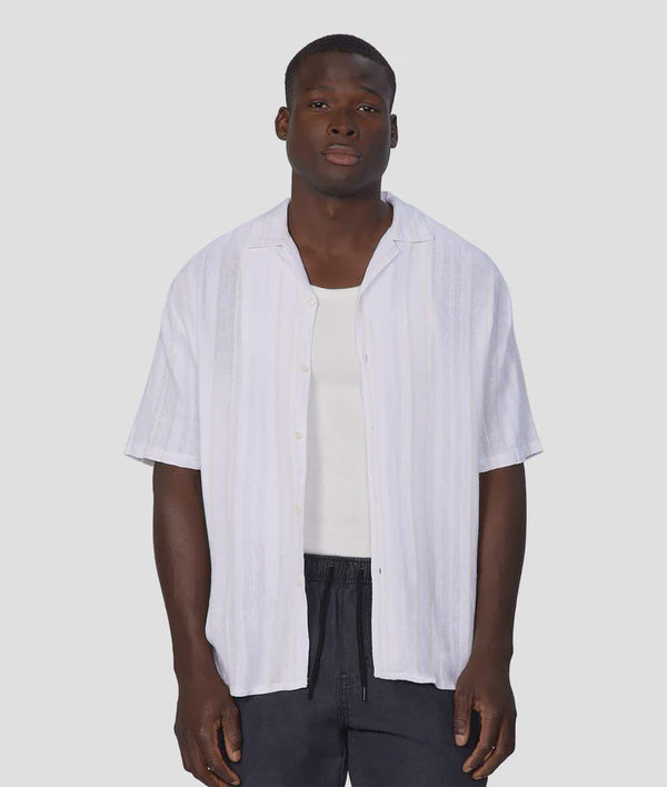 Industrie The Castino S/S Shirt - Cream White