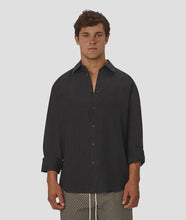 Load image into Gallery viewer, Industrie  St Martins L/S Linen Shirt - Black

