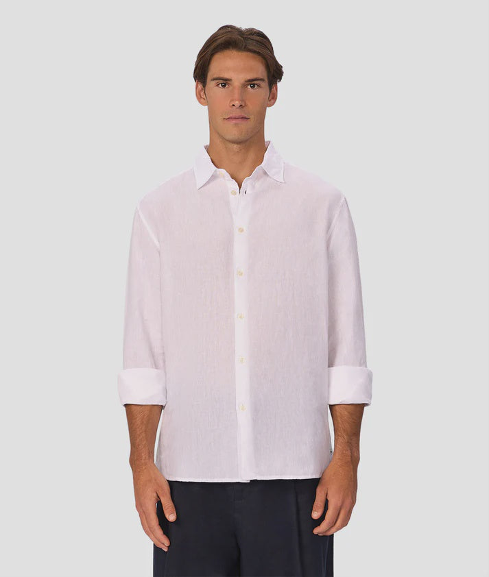 Industrie The St Martins Long Sleeve Shirt - Winter White