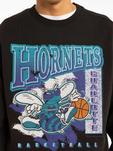 Load image into Gallery viewer, Mitchell &amp; Ness Hornets Paintbrush Crew - Faded Black
