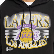 Load image into Gallery viewer, Mitchell &amp; Ness Lakers Glow Arch Hoodie - Faded Black
