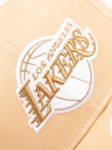 Mitchell & Ness Los Angeles Lakers Seasonal Pro Crown Cap - Khaki