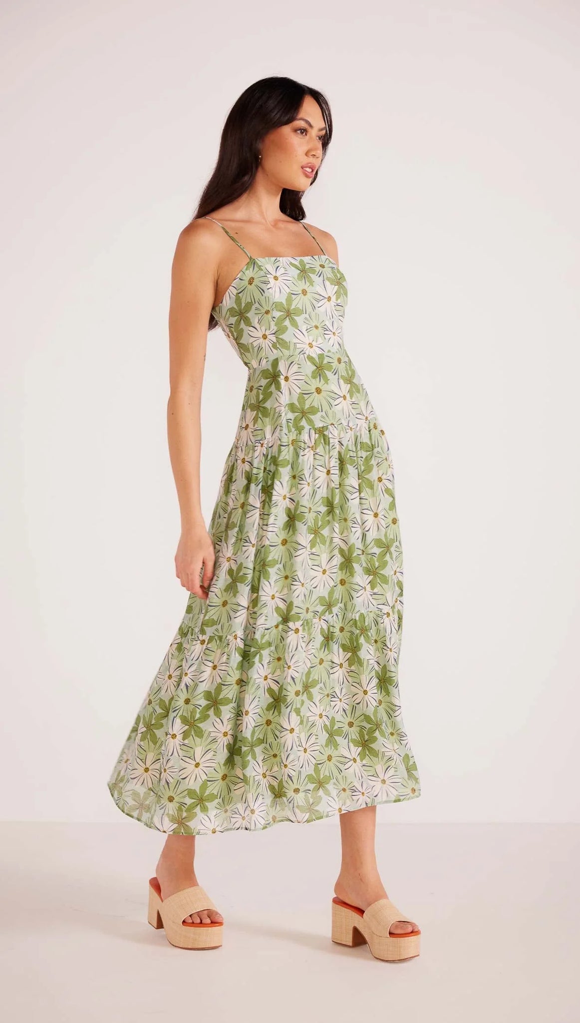MINKPINK Margaux Maxi Dress - Green/White Floral Arnold's MINKPINK Margaux Maxi Dress - Green/White Floral Arnold's