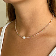 Load image into Gallery viewer, Arms Of Eve Mila Gemstone and Pearl Choker Necklace
