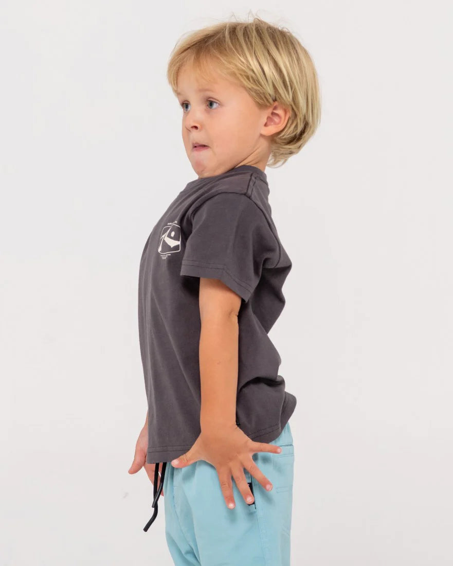 Rusty Advocate Short Sleeve Runts Tee (2-8) - Coal 1 – Arnold's