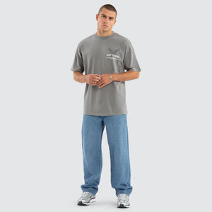 Nena & Pasadena Simulation Box Fit Tee - Pigment Frost Grey