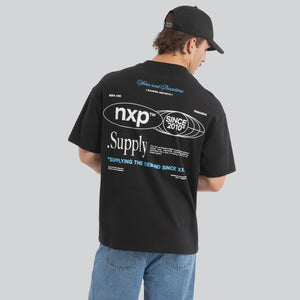 Nena & Pasadena Union Raptor Tee - Anthracite Black