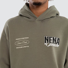 Load image into Gallery viewer, Nena &amp; Pasadena Titan Relaxed Fit Hoodie - Khaki
