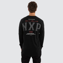 Load image into Gallery viewer, Nena &amp; Pasadena Nexus Dual Curved Long Sleeve Tee - Jet Black
