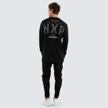 Load image into Gallery viewer, Nena &amp; Pasadena Nexus Dual Curved Long Sleeve Tee - Jet Black
