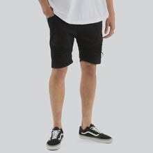 Load image into Gallery viewer, Nena &amp; Pasadena Spitfire Denim Short - Jet Black
