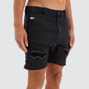 Nena & Pasadena Viper Denim Short - Black