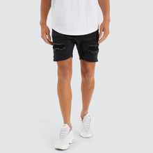 Load image into Gallery viewer, Nena &amp; Pasadena Viper Denim Short - Black
