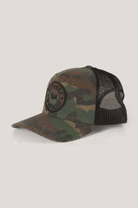 Ringers Western Signature Bull Trucker Cap - Camo/Black