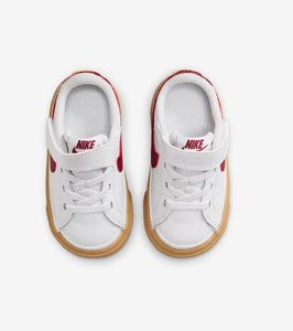 Nike Court Legacy Baby/Toddler Shoes - White/Gum Yellow/Team Red