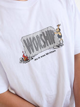 Load image into Gallery viewer, Worship Etched Tee - White
