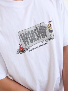Worship Etched Tee - White