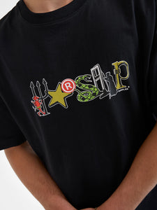 Worship Bitzenbobs Tee - Black