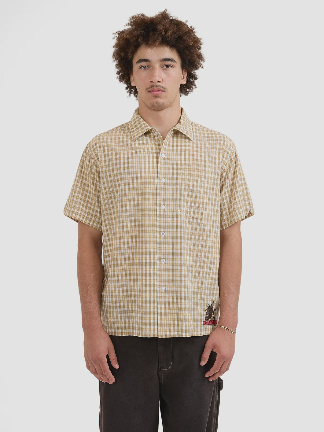 Worship Dejavoodoo Short Sleeve Shirt - Popcorn Yellow