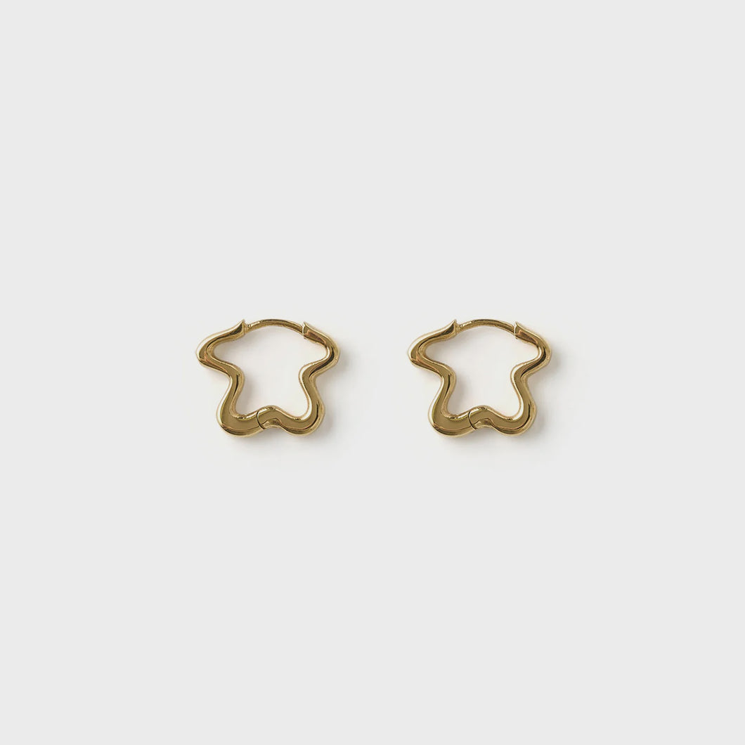 Arms Of Eve Pixie Gold Huggie Earrings