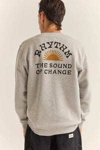 Rhythm Awake Fleece Crew - Grey Heather